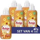 Robijn Classics Passiebloem & Bergamot Wasverzachter - 4 x 33 wasbeurten - Voordeelverpakking
