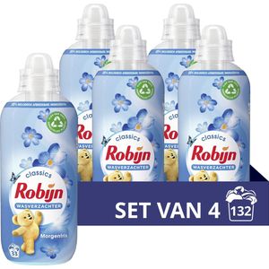 Robijn Classics Morgenfris Wasverzachter - 4 x 33 wasbeurten - Voordeelverpakking