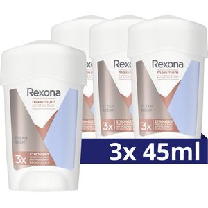 Rexona Women Maximum Protection Anti-Transpirant Deodorant Stick - Clean Scent - 3x actievere bescherming dan onze reguliere anti-transpirant - 3 x 45 ml