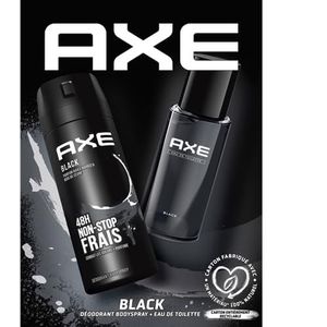 Axe Set Black – 1 deodorant voor heren, 200 ml & 1 eau de toilette 100 ml
