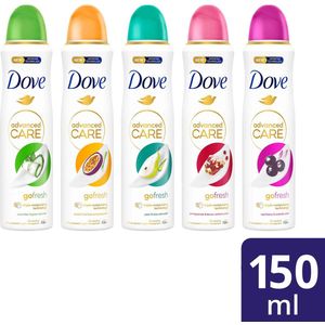 Dove Advanced Care Go Fresh Anti-Transpirant Deodorant Spray mix set - 5 x 150 ml - Voordeelverpakking