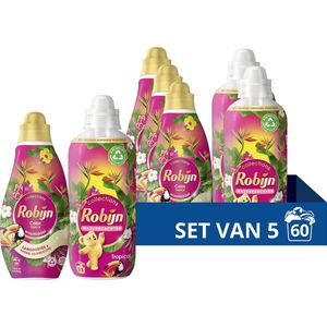 Robijn Perfect Match Wasmiddel en Wasverzachter Pakket - Tropical - set van 5 (60 wasbeurten)