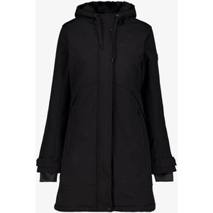 Kjelvik - Softshell Parka - Zwart - Dames - Met Capuchon - Ritssluiting