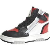 Pinocchio P1246 Hoge sneakers - Leren Sneaker - Jongens - Zwart - Maat 24