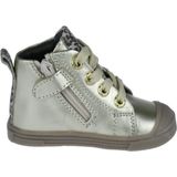 Pinocchio - Hippe Meisjes Sneaker - Platinum - Leer