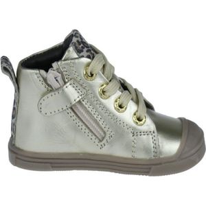 Pinocchio - Hippe Meisjes Sneaker - Platinum - Leer