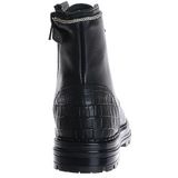 Hip Leren Enkelboots Zwart