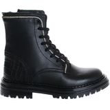 Hip Leren Enkelboots Zwart