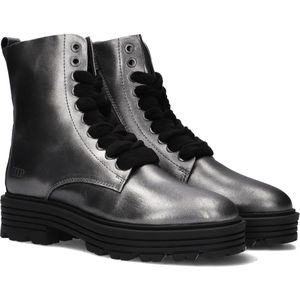 Pinocchio P1564 Veterboots - Laarzen Met Veters - Meisjes - Zilver - Maat 29