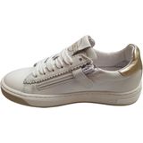 Gattino - Lage Sneaker - Off White - Leder - Veters en Rits