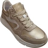 Gattino - Lage Sneaker - Beige - Leder - Veters en Rits