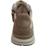 Gattino - Lage Sneaker - Beige - Leder - Veters en Rits