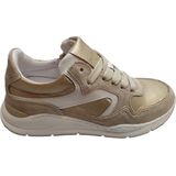 Gattino - Lage Sneaker - Beige - Leder - Veters en Rits