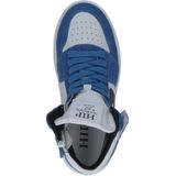 Hip H1665 suède sneakers blauw/wit
