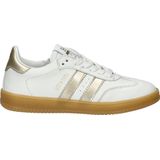 HIP - Meisjes Sneaker - Wit - Retro-Look - Leer met Metallic Details
