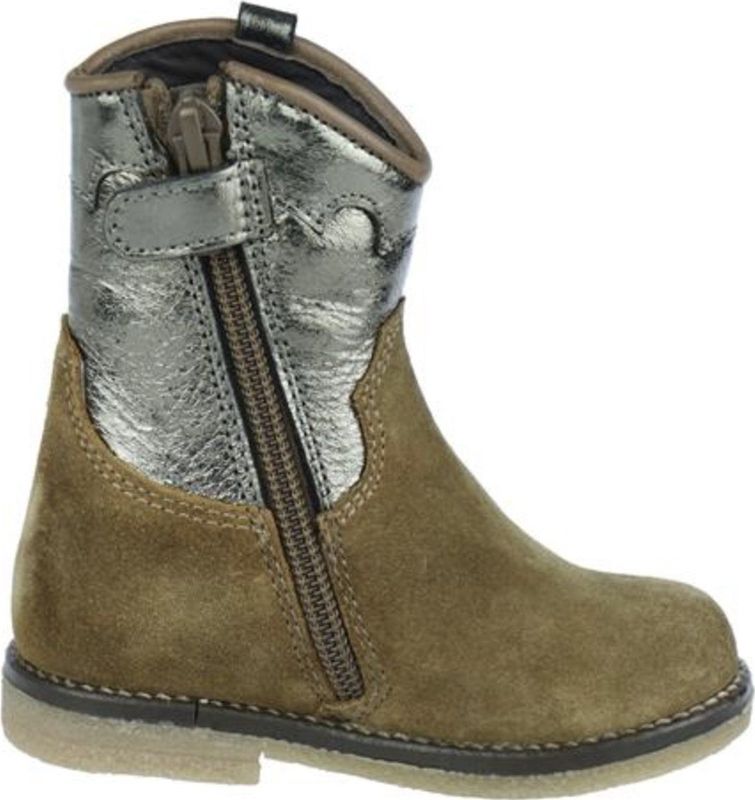 Pinocchio - Laars - Bruin - Suede Leer - Westernlook - Ritssluiting