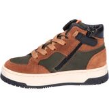 Pinocchio - P1197 - Hoge Sneaker - Mid Brown Combi - Suede en Nubuck