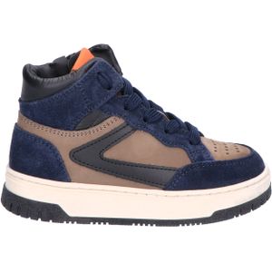 Pinocchio - P1197 - Hoge Sneaker - Donkerblauw - Suede/Nubuck/Leer