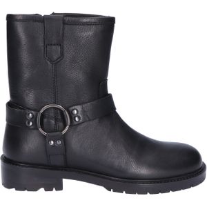 Hip - H1242 - Biker Boots - Zwart - Leer