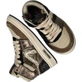 Pinocchio P1765 Sneakers Meisjes - Leren Sneaker - Taupe - Maat 23