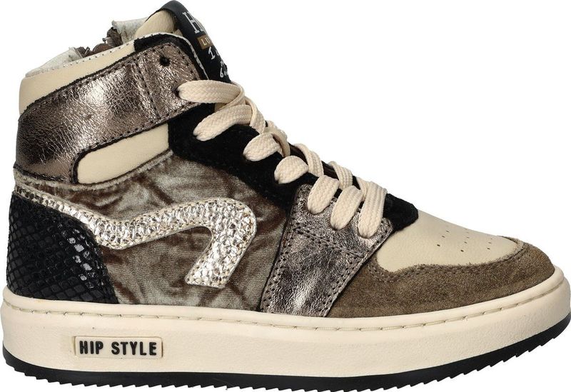 HIP Style - Sneakers - Taupe - Halfhoog - Meisjes