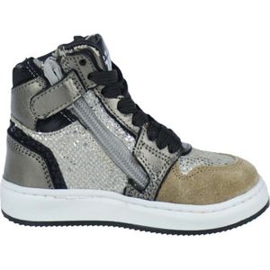 Pinocchio - High Top Sneaker - Bronze Combi - Leer - Veter- en Ritssluiting