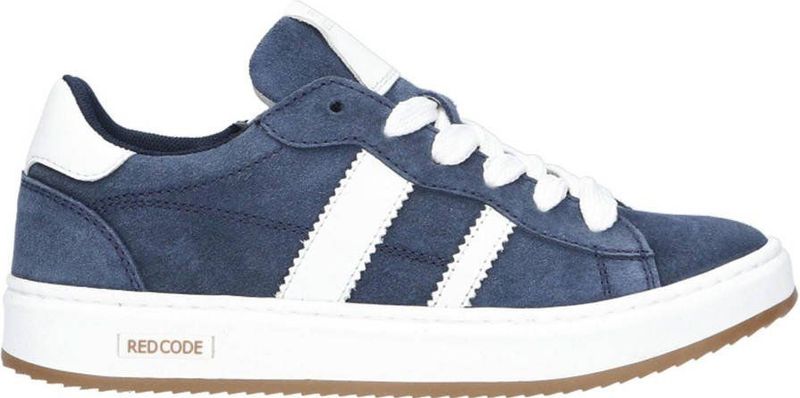Red Code - Sneaker - Blauw - Suède - Leren Voering