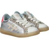 Pinocchio - Sneakers - Metallic Zilver - Leer - Neon Accenten