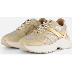 HIP - H1255 - Sneakers - Goud - Leren - Rubberen Zool