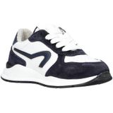 Pinocchio - Sneaker - Blauw - Leer - Rits- en Vetersluiting