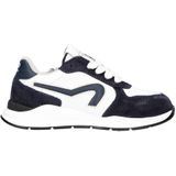 Pinocchio - Sneaker - Blauw - Leer - Rits- en Vetersluiting