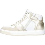 Red Code - Leren Sneakers - Wit/Goud - Rits- en Vetersluiting