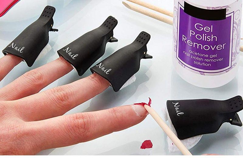 Nagellakremover clips - Nagellak verwijderen - Gellak verwijderen - Nagellak remover klem - 10stuks - Herbruikbaar