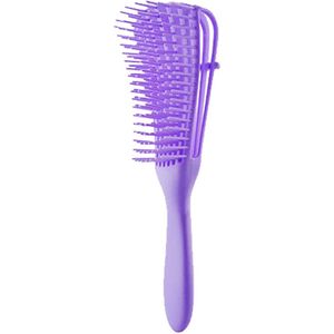 Detangler Brush - Curly hair brush - Haarborstel - Antiklit borstel - Paars - Anti klit - Detangling