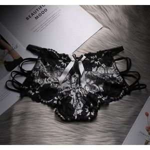 Sexy stijlvolle Lingerie - Kanten Ondergoed - Small -  G-String Hoge Taille - Wit