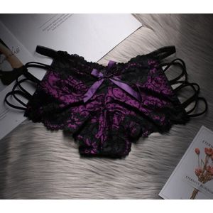 Sexy stijlvolle Lingerie - Kanten Ondergoed - Small - G-String Hoge Taille - Paars