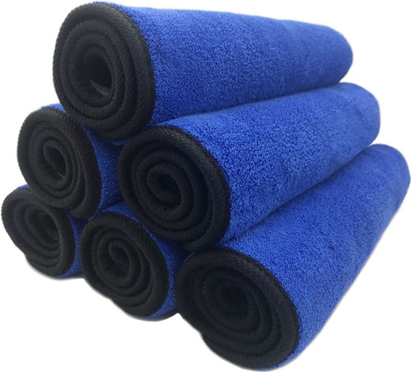 New Age Devi - microvezel doeken - Auto - Poetsdoek - Blauw - Droogdoek - Wasdoek - 40x30cm - 2 stuks