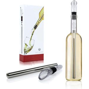 New Age Devi - Luxe Wijnkoeler Stick - Wijn Koeler Staaf - Wijn Fles Koeler - Wijnschenker - Wijnstopper - Wine Chiller - Champagne Koeler - Koelstaaf voor wijn