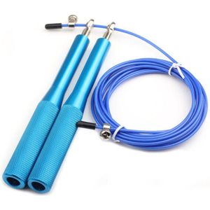 New Age Devi - Springtouw - Licht Blauw - Jump rope - Crossfit - Hoge Snelheid - Duurzaam Staal Slijtvast ontwerp