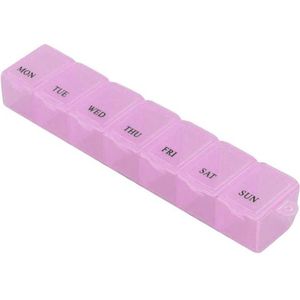 Pillendoos - 2 x 7 Dagen - Roze - Soorteer Medicijnen