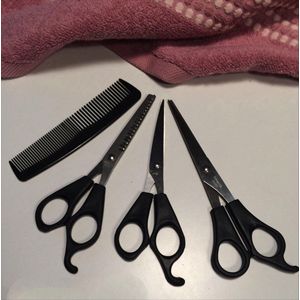 New Age Devi - ""4-delige Set Kappersscharen: Zwarte Professionaliteit