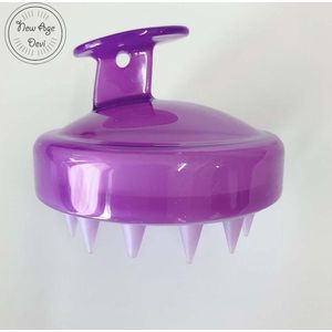 Massageborstel - Hoofdmassage - Haarborstel - Haarverzorging - Paars - Hoofdhuidmassage