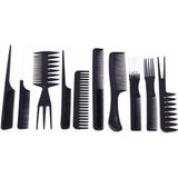 Kammenset - 10-delig kammen set - Kapperstool - Kappersset - Haarstyling - Puntkam - Kam