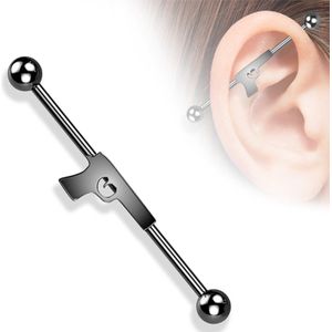 Industrial piercing hand gun zwart