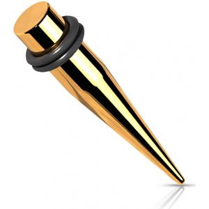 Stalen Taper - Goud - Chirurgisch Staal - Verkocht per Stuk