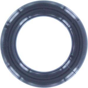 Acryl Smooth Segment Ring piercing Zwart - 6 mm
