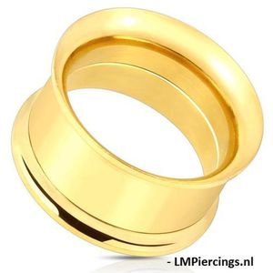 3 mm screw-fit gold plated tunnel