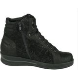 Durea - Veterboot - Muflone Lux Zwart - Nubuck/Leer