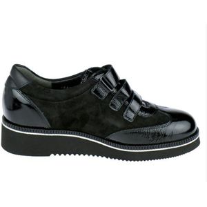 Durea Sabina - Klittenbandschoen - Zwart - Leer