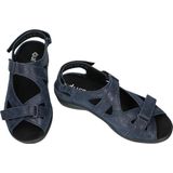 Durea 7258 H - Platte sandalenDames Sandalen - Kleur: Blauw